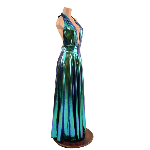 Ruffled Rump Josie Romper & Breakaway Maxi Skirt in Scarab - Coquetry Clothing