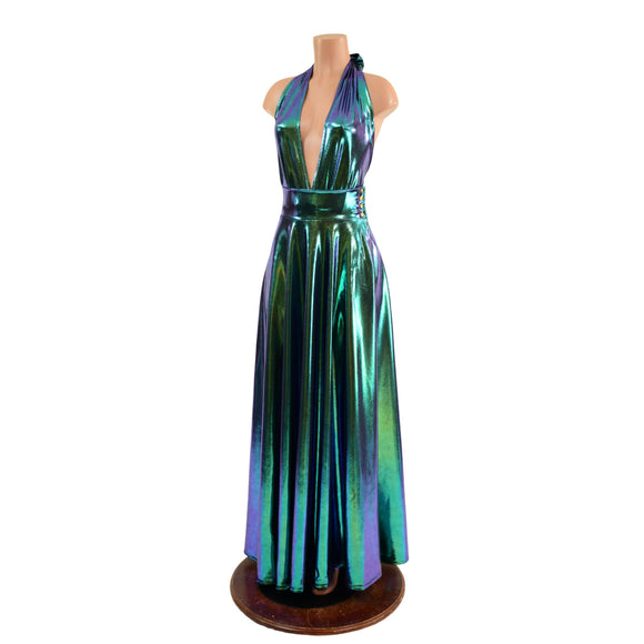 Ruffled Rump Josie Romper & Breakaway Maxi Skirt in Scarab - Coquetry Clothing