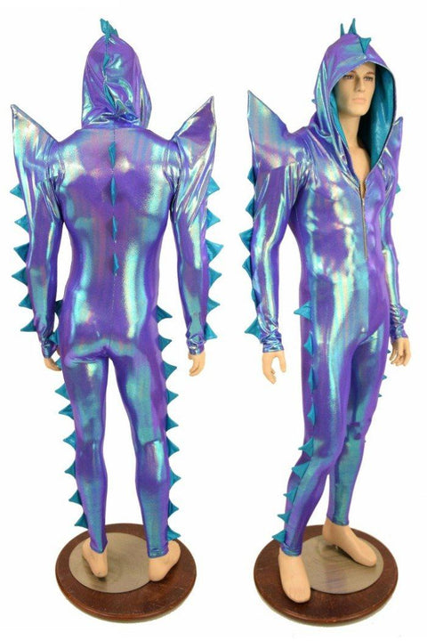 Spiked Mega Sharp Shoulder Catsuit - Coquetry Clothing