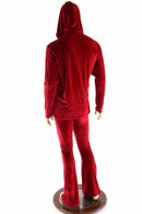 "Santa in the Hood" Mens Red Velvet Shirt and Pants Set - Coquetry Clothing