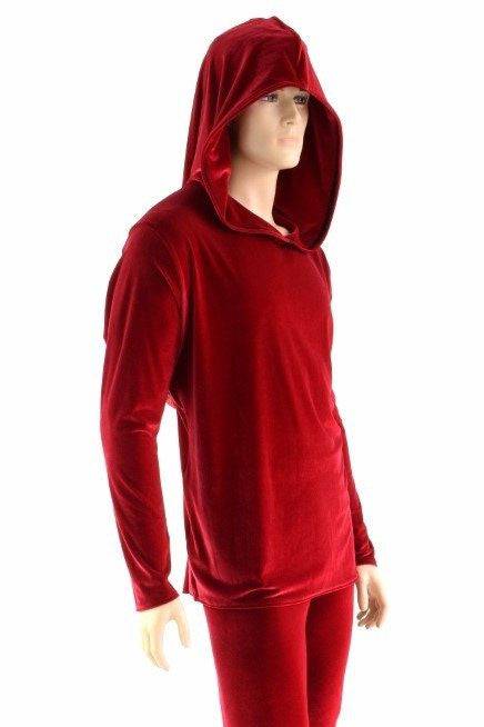 "Santa in the Hood" Mens Red Velvet Shirt and Pants Set - Coquetry Clothing