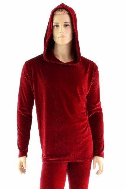 "Santa in the Hood" Mens Red Velvet Shirt and Pants Set - Coquetry Clothing