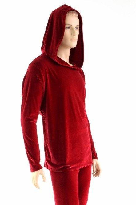 "Santa in the Hood" Mens Red Velvet Shirt and Pants Set - Coquetry Clothing