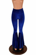 Sapphire Stretch Velvet Fabric - 7