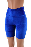 Sapphire Velvet Bike Shorts - Coquetry Clothing