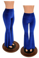 Sapphire Velvet High Waist Solar Flares - Coquetry Clothing