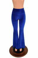 Sapphire Velvet High Waist Solar Flares - Coquetry Clothing