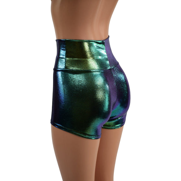 Scarab High Waist Shorts - Coquetry Clothing