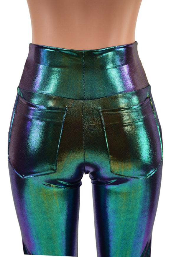 Scarab Metallic Spandex Fabric - Coquetry Clothing