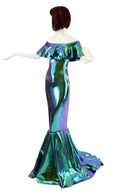 Scarab Off Shoulder Puddle Train Gown - Coquetry Clothing
