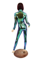 Scarab Zipper Front Turtleneck Catsuit - Coquetry Clothing