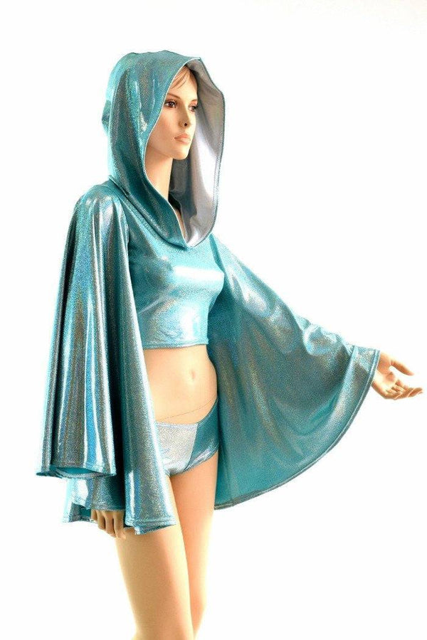 Seafoam Fan Sleeve Crop & Cheekies - 1