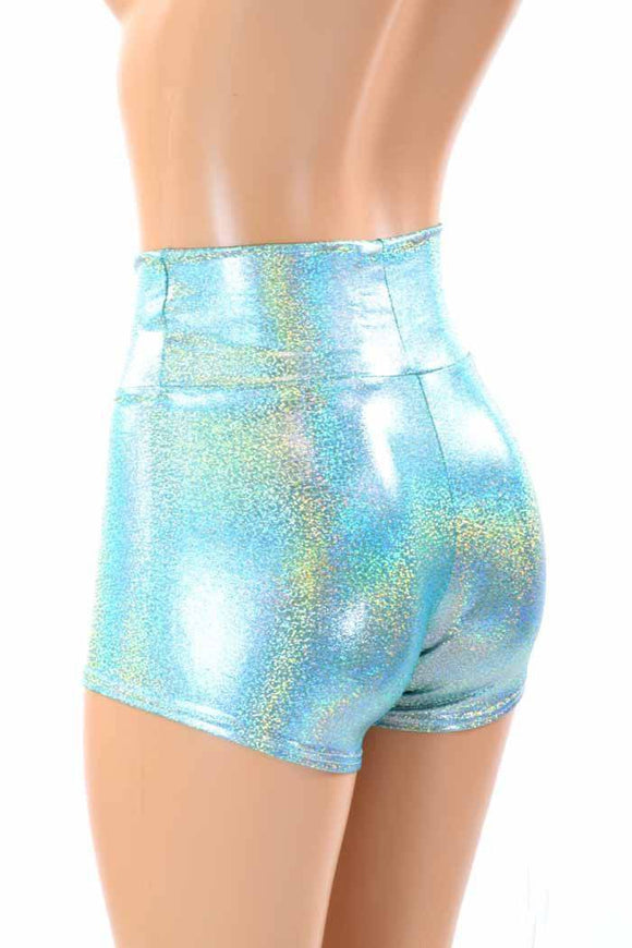 Seafoam High Waist Shorts - Coquetry Clothing