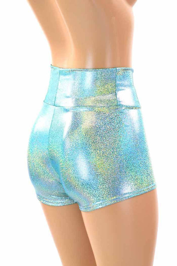 Seafoam High Waist Shorts - Coquetry Clothing