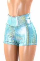 Seafoam High Waist Shorts - Coquetry Clothing