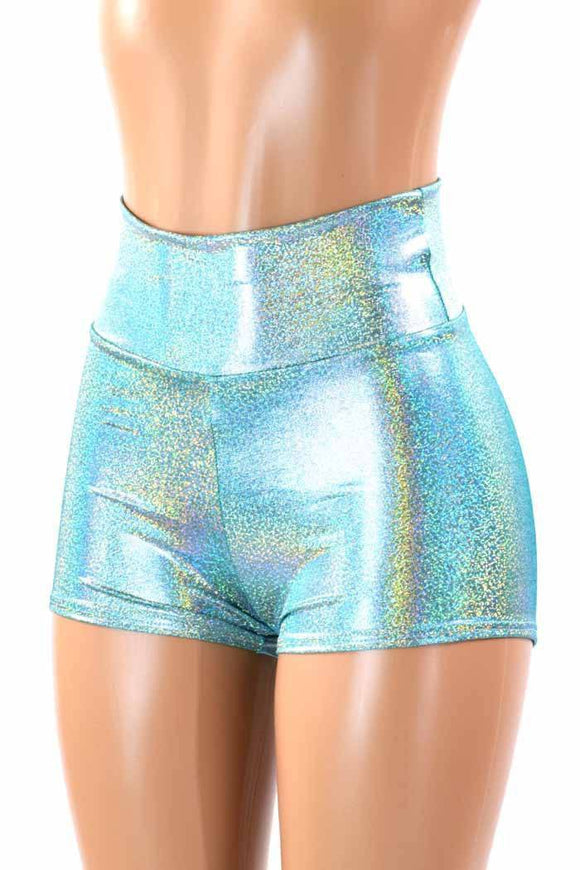 Seafoam High Waist Shorts - Coquetry Clothing