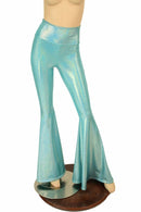 Seafoam Holo High Waist Solar Flares - Coquetry Clothing