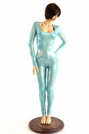 Seafoam Holographic Catsuit - Coquetry Clothing