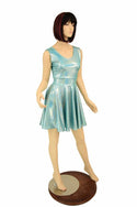 Seafoam Holographic Skater Dress - 3