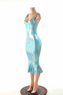 Seafoam Holographic Spandex Fabric - Coquetry Clothing