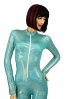 Seafoam Holographic "Stella" Catsuit - Coquetry Clothing
