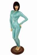 Seafoam Holographic "Stella" Catsuit - Coquetry Clothing