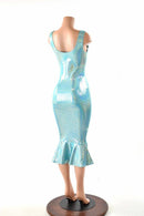 Seafoam Holographic Wiggle Dress - Coquetry Clothing