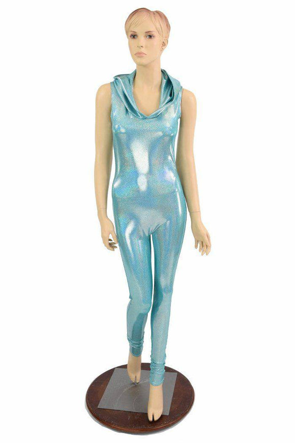 Seafoam Hooded Catsuit - Coquetry Clothing