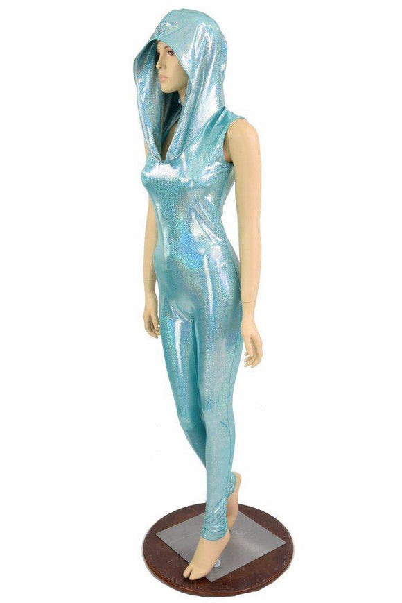 Seafoam Hooded Catsuit - Coquetry Clothing