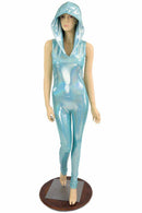 Seafoam Hooded Catsuit - Coquetry Clothing