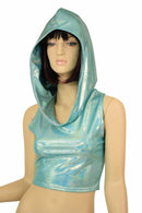 Seafoam Racerback Crop Hoodie - Coquetry Clothing