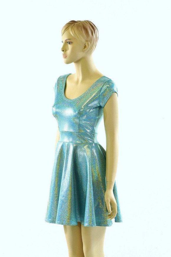 Seafoam Skater Dress - Coquetry Clothing