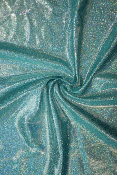 Seafoam Holographic Spandex Fabric - Coquetry Clothing