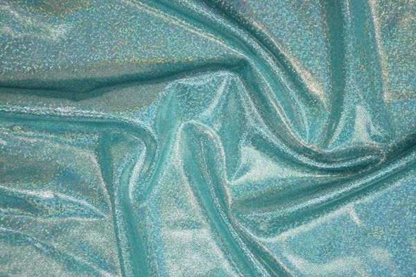 Seafoam Holographic Spandex Fabric - 2