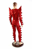 "Sebastian" Spiked Mega Sharp Shoulder Catsuit - Coquetry Clothing