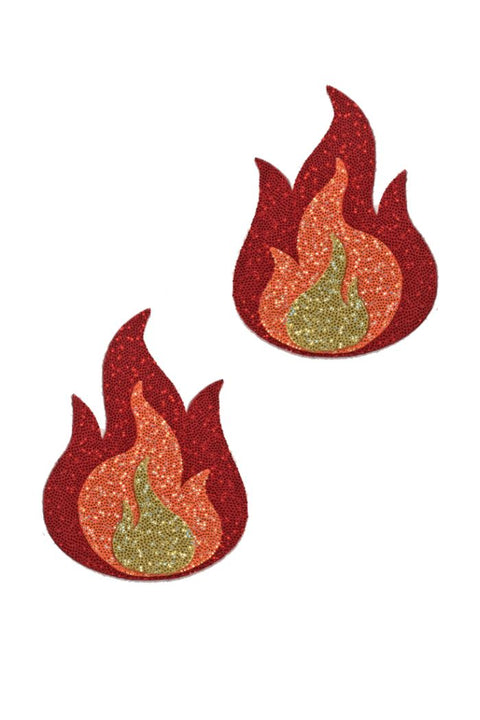 Warm Tone Flame Pasties - Coquetry Clothing