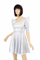 Sharp Shoulder Skater Dress - Coquetry Clothing