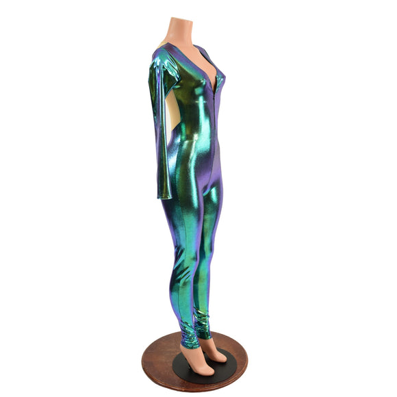 Sheer Mesh Back Catsuit - Coquetry Clothing