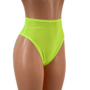 Sheer Mesh High Waist Siren Shorts with Brazilian Cut Leg - Coquetry Clothing