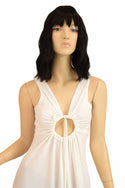 Sheer White Grecian Gown - 5