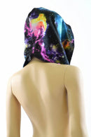 Short Festival Hood in Galaxy & Gold - Coquetry Clothing