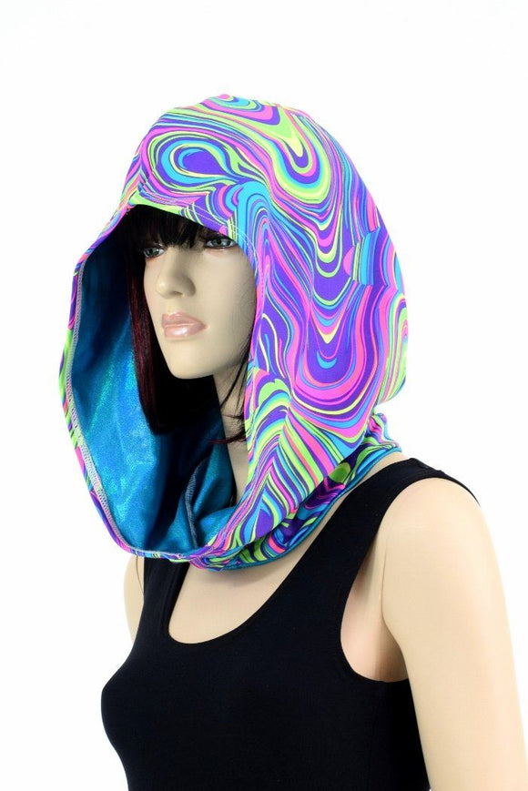 Short Reversible Festival Hood - Coquetry Clothing