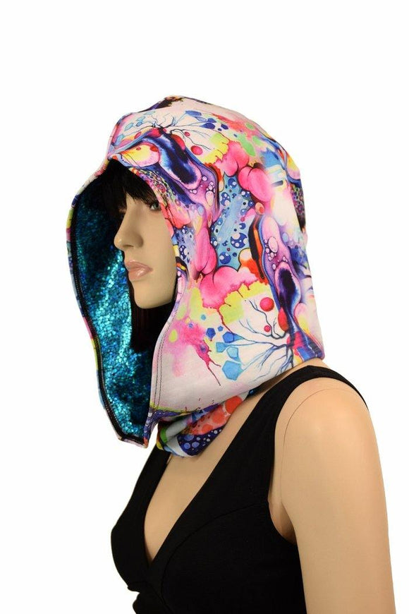 Short Reversible Festival Hood - Coquetry Clothing