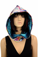 Short Reversible Festival Hood - Coquetry Clothing
