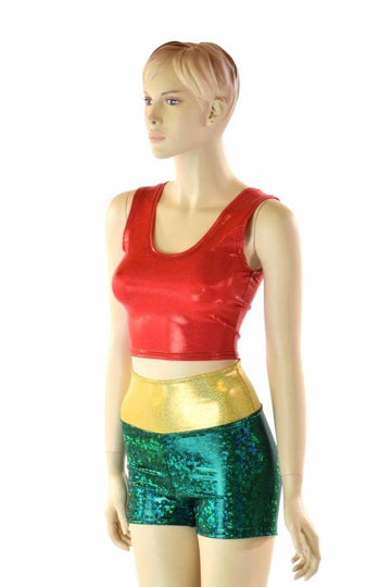 Side Kick High Waist Shorts & Top - Coquetry Clothing