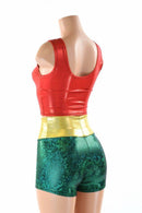 Side Kick High Waist Shorts & Top - Coquetry Clothing