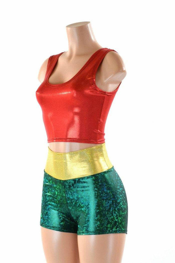 Side Kick High Waist Shorts & Top - Coquetry Clothing