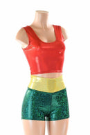 Side Kick High Waist Shorts & Top - Coquetry Clothing
