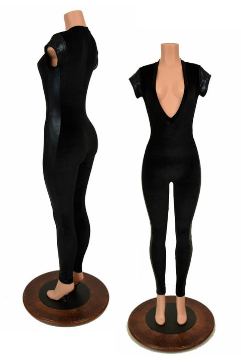 Cap Sleeve Side Panel Catsuit - Coquetry Clothing