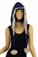 Silver Fawn Minky Pom Pom Hood - Coquetry Clothing